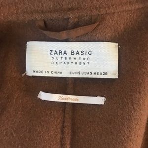 Zara Basic Brown Coat